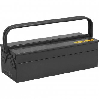 Caixa met�lica sanfonada para ferramentas, com 3 gavetas, 50 cm x 19 cm x 16 cm, VONDER
