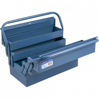 Caixa met�lica sanfonada para ferramentas, com 5 gavetas, 40,0 cm x 20,0 cm x 20,5 cm, 540, MARCON