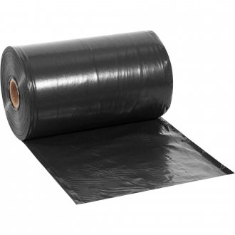 Lona pl�stica preta, 4 m x 110 m, 60 kg, LONAX