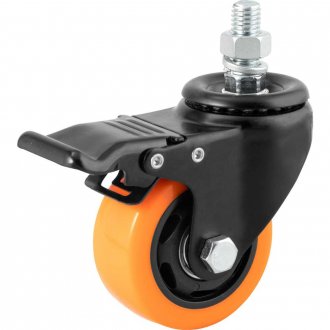 Rod�zio girat�rio leve s�rie black, base espiga, 3