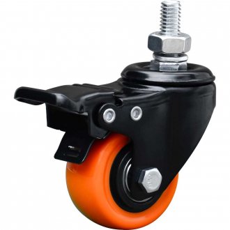 Rod�zio girat�rio leve s�rie black, base espiga, 2