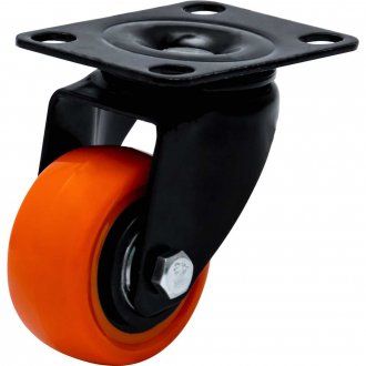 Rod�zio girat�rio leve s�rie black, base placa,  1.5/8