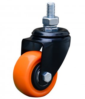 Rod�zio girat�rio leve s�rie black, base espiga, 1.5/8
