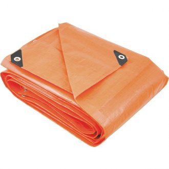 Lona refor�ada de polietileno laranja 5 m x 4 m, VONDER PLUS