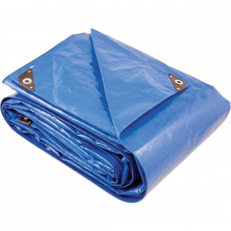 Lona refor�ada de polietileno azul 10 m x 10 m, VONDER PLUS