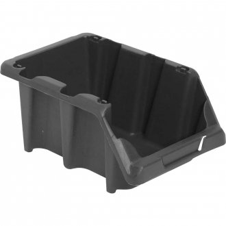 Gaveteiro pl�stico, n� 5, 12,0 cm x 15,0 cm x 26,0 cm,modelo pr�tico, preto, VONDER