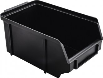 Gaveteiro pl�stico, n� 4, preto, 9,2 cm x 11,3 cm x 20,0 cm, NACIONAL