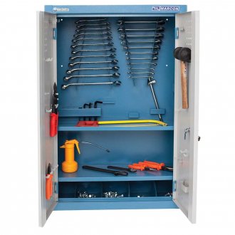 Arm�rio de parede para ferramentas, 2 portas e 2 prateleiras fixas, AM-4, MARCON