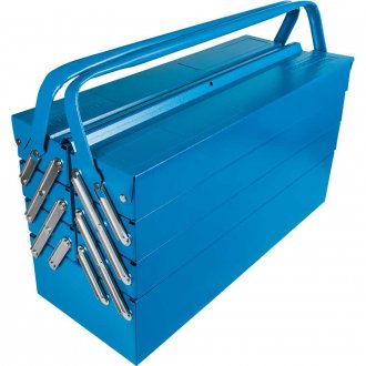 Caixa met�lica sanfonada para ferramentas, com 7 gavetas, 50,2 cm x 20,7 cm x 35 cm, 43800007 TRAMONTINA