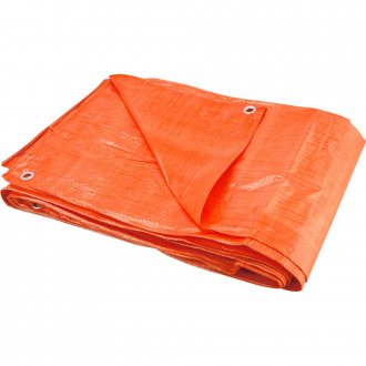 Lona de polietileno laranja 10 m x 4 m, 100 micra, VONDER LEVE