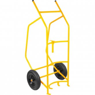 Carrinho tubular, para transportar/entornar tambor, 250 kgf, pneu com c�mara, VONDER