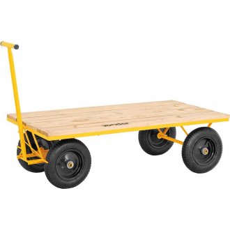 Carrinho plataforma de madeira, 600 kgf, embalagem com 2 pe�as, desmontado, VONDER
