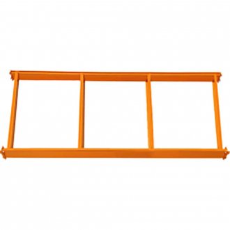 Longarina para estante porta-palete, 180 cm x 9 cm, em chapa de a�o, capac. 500 kgf, laranja, 40372 PRESTO