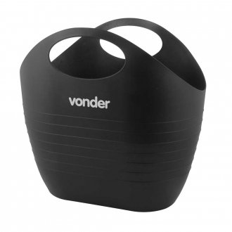 Bolsa pl�stica multiuso, 20 litros, preta, VONDER