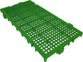 Piso pl�stico modular, 250 mm x 500 mm,  verde, 42532, PRESTO