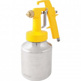 Pistola para pintura com caneca em alum�nio tipo suc��o ar direto PDV 100 VONDER