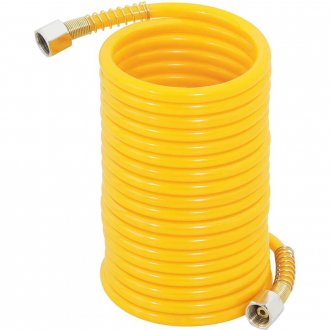 Mangueira/tubo poliuretano e PVC, espiral, conector 1/4
