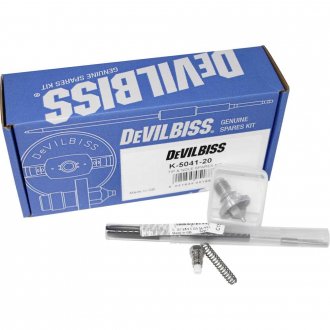Kit bico 2,0 mm e agulha para pistolas de pintura FLG-515 de gravidade, K-5041-20, DEVILBISS