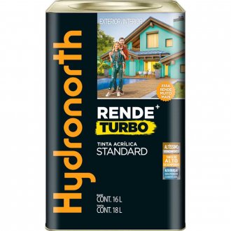 Tinta acr�lica fosca, branco neve, 18 litros, Rende + Turbo Stardard, HYDRONORTH