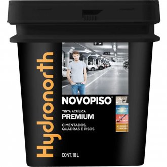 Tinta acr�lica para piso, fosco, cer�mica, 18,0 litros, 93285, HYDRONORTH