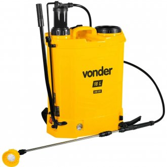 Pulverizador costal, 2 em 1, manual ou bateria, com bateria de l�tio, 18 litros, VONDER