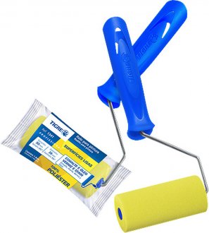 Rolo de espuma para pintura, 9 cm, com suporte, 1341-090, TIGRE
