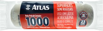 Rolo de l� para pintura, 23 cm, sem cabo, 1.000, ATLAS