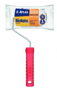 Rolo de microfibra para pintura, 9 cm, com suporte, 327/9, ATLAS
