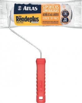 Rolo de microfibra para pintura, 15 cm, com suporte, AT327/15, ATLAS