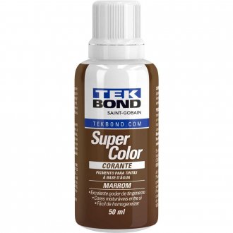 Corante l�quido para tinta a base d'�gua, marrom, 50 ml, TEKBOND