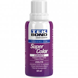 Corante l�quido para tinta a base d'�gua, violeta, 50 ml, TEKBOND