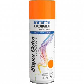 Tinta spray laranja fluorescente, 350 ml, TEKBOND