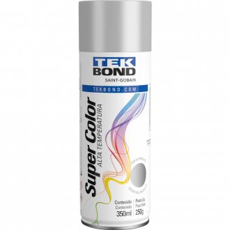 Tinta spray alum�nio alta temperatura, 350 ml, TEKBOND