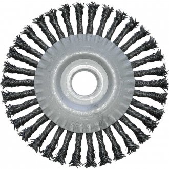 Escova circular, 150 mm x 13 mm x 22 mm, tran�ada em a�o inox ABRASFER