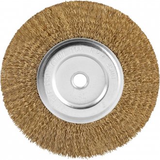 Escova circular a�o latonado, 6