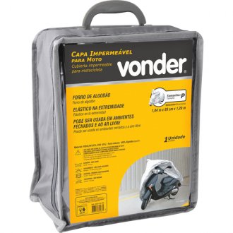 Capa imperme�vel para moto, tamanho P, VONDER