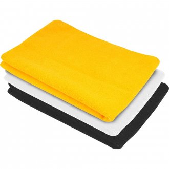Toalha de microfibra, 40 cm x 40 cm, 350 g/m� (gsm), supermacia, jogo com 3 pe�as, VONDER