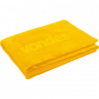 Toalha de Microfibra, 40 cm x 60 cm, 400 g/m� (gsm), amarela, VONDER PLUS