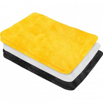 Toalha de microfibra, 60 cm x 40 cm, 500 g/m� (gsm), extramacia, jogo com 3 pe�as, VONDER