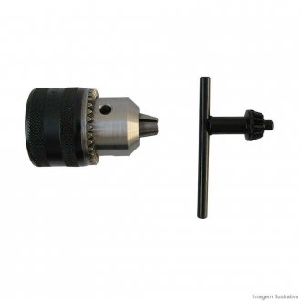 Mandril 13L 1/2x20 leve furado 1,5-13 mm com chave DW21E, DEWALT