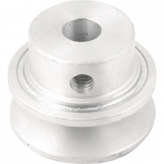 Polia de alum�nio 1 canal, perfil A, 50 mm com furo de 1/2