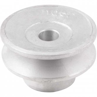 Polia de alum�nio 1 canal, perfil A, 60 mm com furo de 1/2