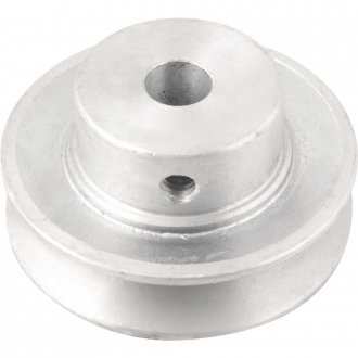 Polia de alum�nio 1 canal, perfil A, 70 mm com furo de 1/2