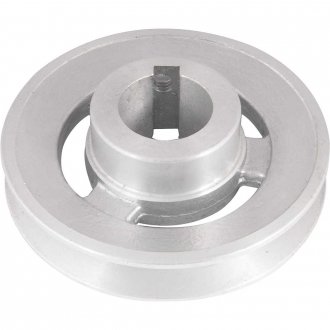 Polia de alum�nio 1 canal, perfil A, 100 mm com furo de 28 mm, VONDER