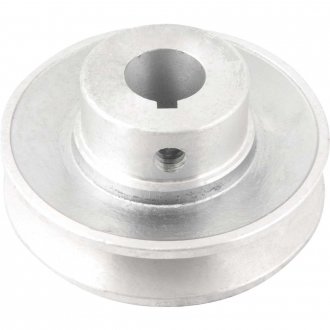 Polia de alum�nio 1 canal, perfil A, 80 mm com furo de 3/4