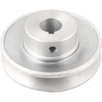 Polia de alum�nio 1 canal, perfil A, 90 mm com furo de 3/4