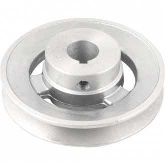 Polia de alum�nio 1 canal, perfil A, 100 mm com furo de 3/4