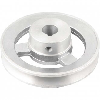 Polia de alum�nio 1 canal, perfil A, 120 mm com furo de 3/4