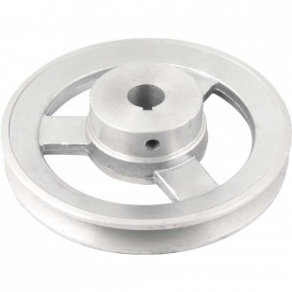 Polia de alum�nio 1 canal, perfil A, 150 mm com furo de 3/4