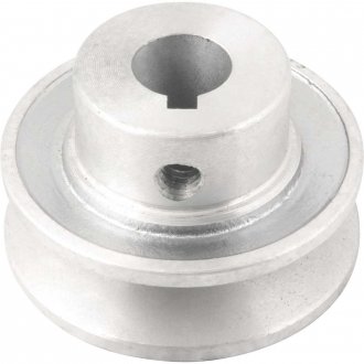 Polia de alum�nio 1 canal, perfil A, 60 mm com furo de 5/8